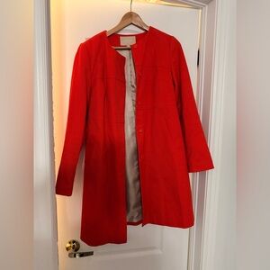 Banana Republic Vibrant Red Trench Coat